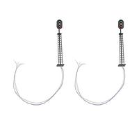 WANGCL Lot de 2 blocs de signalisation à 3 feux pour modélisme ferroviaire G/Y/R HO ou OO Échelle 8,4 cm 3 V LED