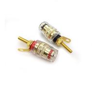 WANGCL Lot de 2 bornes bananes pour haut-parleur - Bornes bananes - Bornes de liaison audio - Bornes de haut-parleur