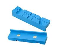 WANGCL Lot de 2 coussinets magnétiques de 15,2 cm pour étau - Design multi-rainures - En caoutchouc TPU durable - Mâchoires souples universelles