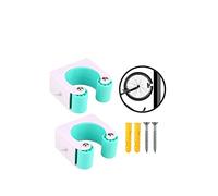 WANGCL Lot de 2 fixations murales pour vélo de montagne avec boucle de stationnement pour pneus de VTT de 4,4 à 6,1 cm de large - Vert