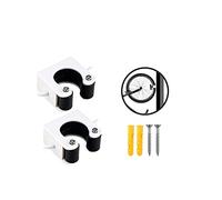 WANGCL Lot de 2 fixations murales pour vélo de montagne avec boucle de stationnement pour vélo de montagne d'une largeur de 4,4 à 5,7 cm - Noir