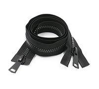 WANGCL Lot de 2 grandes fermetures éclair à double sens #15 de 99 cm en plastique pour couture, manteau, parka, doudoune en résine très résistante (100 cm)