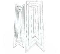 WANGCL Lot de 2 matrices de découpe en métal pour marque-page - Pochoirs en métal - Outil de scrapbooking et matrice de découpe fine en acier au carbone