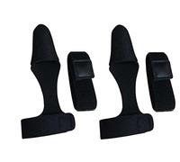 WANGCL Lot de 2 paires de manchons de protection extensibles en néoprène pour canne à pêche + sangle de canne à pêche