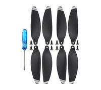 WANGCL Lot de 2 paires d'hélices pour drone DJI Mavic Mini, hélices à faible bruit puissantes, accessoires pour mini drone - Bordure argentée