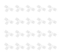 WANGCL Lot de 20 connecteurs de bande lumineuse LED 4 broches en forme de T sans soudure 10 mm