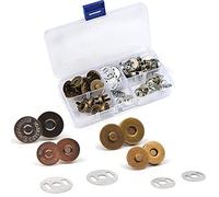 WANGCL Lot de 20 fermoirs magnétiques en métal pour sacs, sacs à main, vêtements - 14 mm et 18 mm