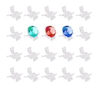 WANGCL Lot de 20 présentoirs en acrylique pour petits objets de collection - Pour roche, agate minérale, fossile, corail, cristal, pierres précieuses, etc