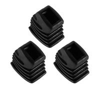 WANGCL Lot De 3 Pieds en Caoutchouc pour Batterie, Support De Cymbale, Pièces De Percussion, Noir