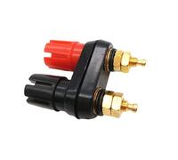 WANGCL Lot de 4 bornes de connexion pour haut-parleur - Fiche banane - Double liaison pour haut-parleurs amplificateurs à monter soi-même