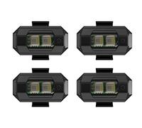 WANGCL Lot de 4 lampes stroboscopiques à charge USB 7 couleurs pour drone télécommandé, voiture, moto, avion