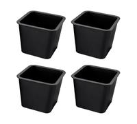 WANGCL Lot de 4 pieds de lit antidérapants en plastique de 7,6 cm pour meubles, canapés, tables et chaises, rehausseurs de hauteur