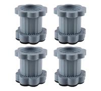 WANGCL Lot de 4 tapis anti-vibrations réglables universels en caoutchouc pour machine à laver, sèche-linge, réfrigérateurs