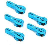 WANGCL Lot de 5 Klaxons servo en Aluminium 25 T pour Voiture télécommandée RC Crawler Monster Trucks compatibles avec servo FUTABA GM995 GM996R - Bleu