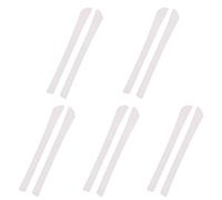 WANGCL Lot de 5 paires d'embouts antidérapants en silicone pour pieds de lunettes de soleil pour pieds fins en métal (blanc)