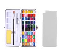 WANGCL Lot de 50 peintures aquarelles de couleurs vives - Portable - Pour les étudiants et les débutants