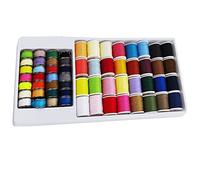 WANGCL Lot de 60 bobines de fil pour machine à coudre - Kit de voyage - Multicolore - Avec boîte de rangement - Accessoires pour machine à broder