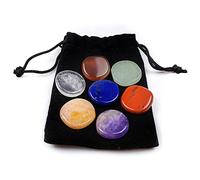 WANGCL Lot de 7 Pierres Chakra Pierres irrégulières polies Cristaux Chakra Cristaux de guérison pour Reiki Méditation Yoga