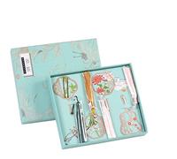 WANGCL Marque-pages culturels et créatifs de style chinois prune, orchidée, chrysanthème et bambou dans une boîte cadeau en laiton creux laqué