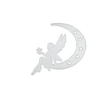 WANGCL Matrice de découpe en métal en forme d'étoile, d'ailes d'ange, de lune, de scrapbooking, de cartes en papier, de gaufrage