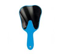WANGCL Miroir dentaire en forme de dent, miroir portable en forme de dent, poignée en plastique pour décoration de dentiste, clinique dentaire, salon, barbier (bleu)