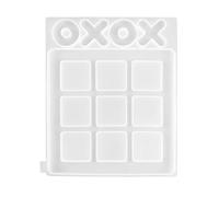 WANGCL Moules De Jeu De Société Tic Tac Toe En Résine Moules De Moulage En Résine Époxy Silicone Jeu De Table Pour Enfants Et Adultes Pour Fête Familiale DIY Fabrication DIY