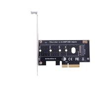 WANGCL NVME Adaptateur PCIE M.2 M-key vers PCIE 4x avec support de montage pour carte mère de bureau d'extension de disque dur