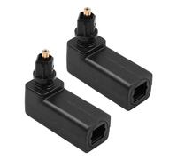 WANGCL pièces Adaptateur de câble Optique Toslink Adaptateur de câble Audio Optique numérique à 90 degrés Adaptateur mâle à Femelle à 360 degrés pour câble Optique Toslink Adaptateur TV