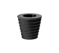 WANGCL Pied de parasol conique pour parasol - 38 mm - Trou pour ouverture de trou de table de terrasse ou support de parasol (noir)