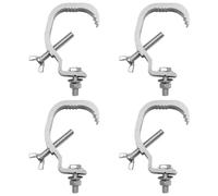 WANGCL Pince de lumière de scène en Fonte d'aluminium Robuste, Kit de Crochets de lumière de scène antidérapants pour projecteur DJ, Crochet de lumière à tête Mobile 4 pièces