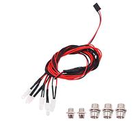 WANGCL RC Car Light 3-7V Phare Feu Arrière Rc Light Kit 6LED 5mm / 3mm Diamètre pour Télécommande Monster Truck RC Crawler-Bleu Rouge Blanc