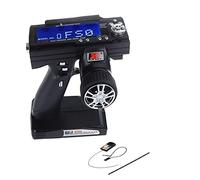 WANGCL RC FS GT3B Transmetteur Radio Récepteur 2.4Ghz Transmetteur LCD avec FS-GR3E Récepteur 3 Canaux pour RC Voiture Bateau