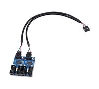 WANGCL Répartiteur USB 2.0 9 broches 1 à 4 rallonges