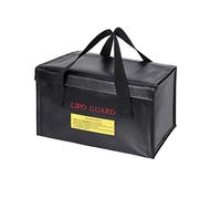 WANGCL Sac de batterie portable Lipo résistant au feu et étanche Lipo Sac de charge Lipo pour batterie Li-po Batterie Drone Power Bank 260 x 130 x 150 mm - Noir