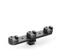 WANGCL Support de Griffe Triple pour Sabot - Adaptateur de Sabot - avec vis 1/4 pour trépied et Microphone - Compatible avec Appareil Photo Canon et Sony