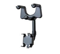 WANGCL Support de téléphone pour rétroviseur Rotatif et rétractable à 360 ° 2-en-1 Support de téléphone Universel Support de téléphone Multifonctionnel pour Voiture