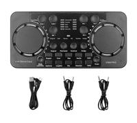 WANGCL V300 Pro Carte Son Externe Bluetooth Interface Audio USB Table Mixage pour La Diffusion en Direct Enregistrement