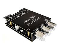 WANGCL ZK-1002MT Lot de 2 amplificateurs de caisson de basses Bluetooth 5.0 100 W haute puissance audio stéréo amplificateurs AUX Bass Treble Amp