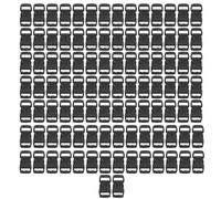 Wangcmcol 100 boucles à dégagement rapide latérales, clips de sangle robustes en plastique pour sac à dos et ceinture. (Petite taille)