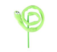 Wangcmcol 3 Couleurs Jouet de Chat Forme de Serpent Teaser Chat drôle de Chat Chaton de Chat Jouant Jouet (Vert)