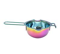 Wangcmcol Butter Melting Bowl, Stainless Steel Cheese Melting Pot, For Kitchen Home Cookware Tool, Durable And Efficient Design (Coloré)