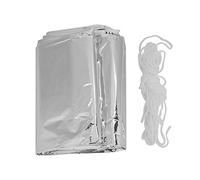 Wangcmcol Couverture de survie pour les urgences en plein air, matériau de haute qualité, surface réfléchissante, imperméable, coupe-vent, compacte et légère pour le camping et la