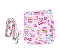 Wangcmcol Étui de rangement vintage en polyuréthane pour Fujifilm Mini 11/9/8, Déesse de la mode rose, Décontracté