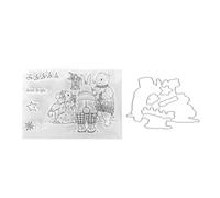 Wangcmcol For Cute Unique Animal Shape DIY Clear Stamps, For Transparent Stamps TPR Recycling Use, For Photo Albums Diaries Greeting Card, Material, Durable Design