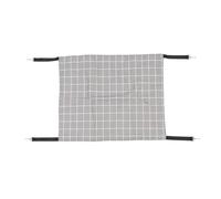 Wangcmcol Hamac suspendu pour chat, hamac pour animaux de compagnie avec sangles et crochets métalliques, lit suspendu pour chats, Plaid gris XL 57x47cm
