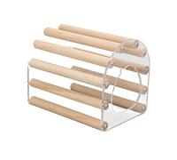 Wangcmcol Hamster Wooden House Transparent Acrylique Hamster Hideout Sleeping Hut pour Golden Bear (350 ML)