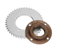 Wangcmcol Kit de pignon de chaîne arrière T8F 44T, Roue sans Dents à 4 Trous, Performance Stable, Bonne ténacité, pour Motos Miniatures et VTT