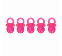 Wangcmcol Lot de 5 tétines en forme d'anneau de dentition en forme d'anneau de dentition pour chien Jouet interactif à mâcher (rouge)