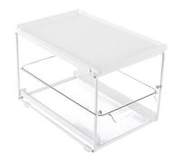 Wangcmcol Organisateur d'armoire de Cuisine en Acier au Carbone, étagère à épices multifonctionnelle sous l'évier, Organisateur de Fournitures de Cuisine