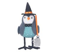 Wangcmcol Ornement de Table en Tissu représentant Un Oiseau Debout, avec Un Balai et Une Base Stable. Figurine décorative Mignonne en Tissu.